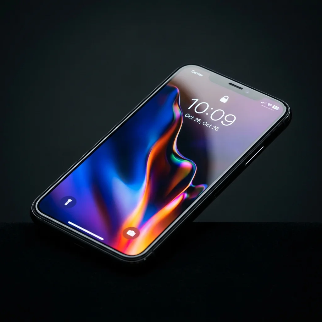 Repaired phone screen in pristine condition